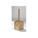 WOODEN TOILET BRUSH & HOLDER NATURAL OAK