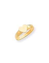14k Gold Childrens Heart Ring
