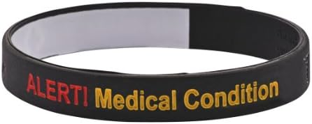 Mediband - Medical Condition Write-on - Black/Silver - (XLarge)