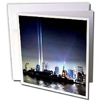 World Trade Center - World Trade Center Lights - Greeting Cards-12 Greeting Cards with envelopes