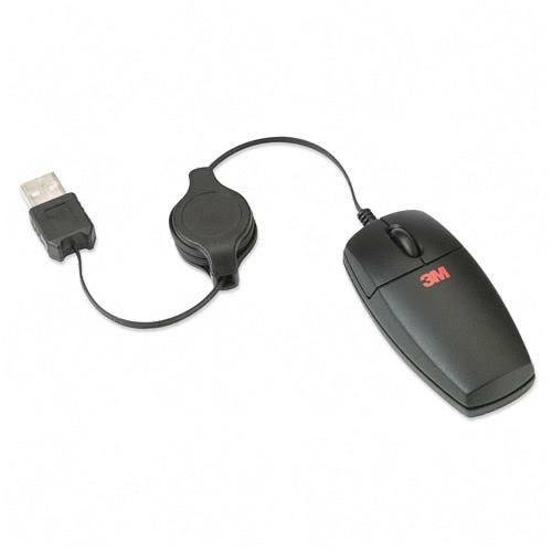 (Price/EA)Optical Travel Mouse,USB Compatible,4-1/2x1-1/2x8,Black