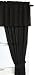 Nautica Tuck Dobby 84-inch Tab Top Panel, Black