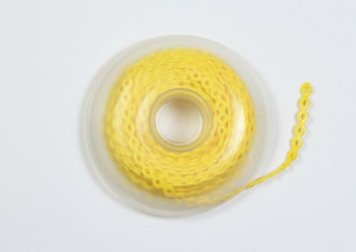Dental Orthodontic Elastic Chain. 1 Spool. Short. Yellow.