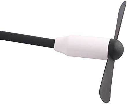 Coolbest Black Mini Portable Gooseneck USB Powered Mobile Fan Summer Quiet Fan for Laptop Computer Pc Desk Bed