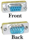 DB9 Male / DB9 Female, Mini Gender Changer