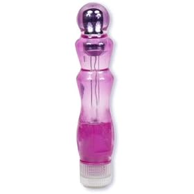 doc johnson lucid dream 28 multi-speed waterproof g-spot vibrator twist-bottom control pink
