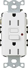 Lutron CAR-15-GFTR-WH Claro 15-Amp Tamper Resistant GFCI Receptacle, White