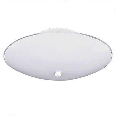 Sea Gull Lighting 7355-15 Close-to-Ceiling Fixture, White Glass and White, 3-Light
