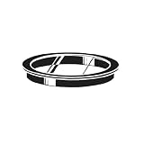 Kichler Lighting 9534BK Glass Lens Accessory in Black, 5-Inch