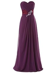Chiffon Beaded Evening Dress/Bridesmaid Dress/Prom Dress/Wedding Party Dress 