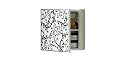 Homz Decorative Wall Storage, FleurBlanc