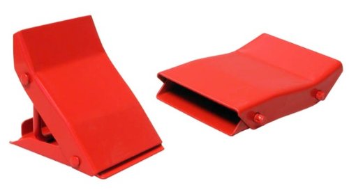 Safety Steel Folding Wheel Chock Set - Cars, Trucks, Pipes, Large Rolls