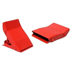 "ABC Products" - Safety Steel ~ Pkg of 2 - Wheel Chocks (Folds for Easy Storage).
