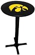 Iowa Hawkeyes Pub Table with Black Commercial Base