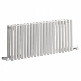 Trueshopping Luxury White Heated Designer Bathroom Towel Radiator Rail 300mm x 760mm