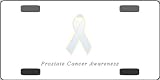 Prostate Cancer Awareness Ribbon Vanity License Plate