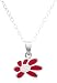 Jo for Girls Silver Children's Pink and White Flower Pendant on 14 Chain