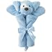 Gund - Spunky Dog - Satineesnugs 12" Blue Lovie blanket