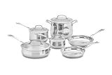 Cuisinart 44-10 Contour Stainless 10-Piece Cookware Set