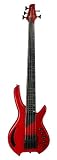 LightWave Saber Bass VL 5-String Fretted, Transparent Red