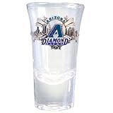 Arizona Diamondbacks Flared Top Shooter Shot Glass - MLB Baseball Fan Shop Sports Team Merchandise