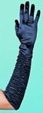 Black, Std Size Women -Temptress Ruched Gloves