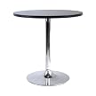 Spectrum Round Dining Table with Metal Base - Black (93729)