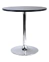 Spectrum Round Dining Table with Metal Base - Black (93729)