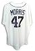 Autographed Jack Morris Detroit Tigers White Majestic Jersey Inscribed 84 WS Champs