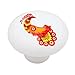 Retro Paradise Bird Decorative High Gloss Ceramic Drawer Knob