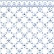 Dollhouse Blue Dutch Tile Design Wallpaper
