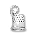 Sterling Silver Thimble Charm [Jewelry]