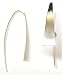 Sterling Silver Hoop Earrings (Rodium Plated)