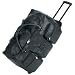 New Embassy 24 Inch Italian Stone Design Genuine Leather Rolling Duffle Bag Feature Multiple Pockets