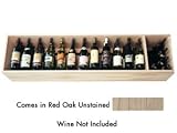 Wine Cellar Innovations Natural Red Oak Vintage View Cabinet 72x15x12-in.