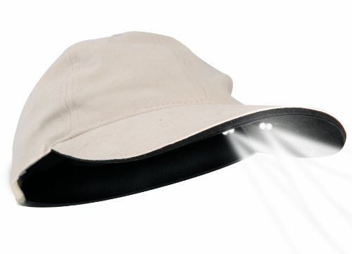 Pup PowerCap Men's 100% Cotton Twill Stone LED Lighted Cap