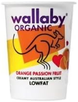 Wallaby Organic Orange Passion Fruit Yogurt, 6 Ounce -- 12 per case.