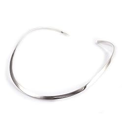 STERLING SILVER CHOKERS 4mm