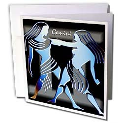 Zodiac Signs Horoscope - Gemini Zodiac Sign - Greeting Cards-6 Greeting Cards with envelopes