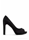 Mango Women's Leather Peep-toe