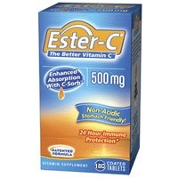 Ester C 500 mg Tabs, 180 ct