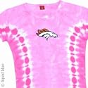 Denver Broncos Juniors Pink Tie Dye T-shirt