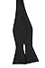 Jacob Alexander Solid Color Self Tie Bowtie - Black