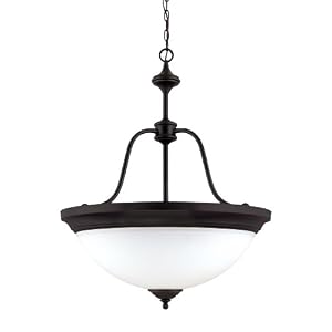 Nuvo Lighting 60 2431 Glenwood 4-Light Large Pendant with Satin White Glass,...