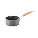 Rachael Ray Hard Anodized 1 Quart Open Saucepan with Two Pouring Spouts , Orange