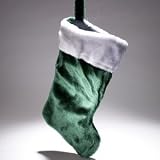 Green Plush Christmas Stocking