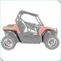 Pure Polaris Ranger RZR Fender Flare Kit / pt# 2877314