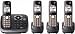 Panasonic KX-TG6544B DECT 6.0 PLUS Expandable Digital Cordless Answering System with 4 Handsets