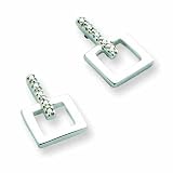 Sterling Silver White Ice .05ct. Diamond Earrings