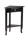 Home Star Merlot Collection Corner Table